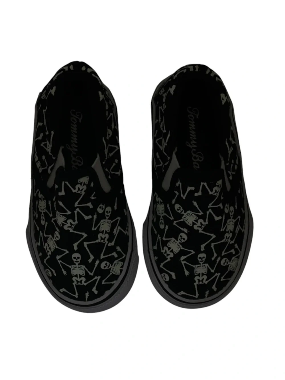 new Tommy Bahama ☠︎︎ Skeleton Print Slip On Sneakers ☠︎︎ Glow in the Dark ☠︎︎ 5